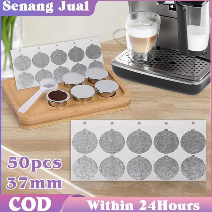 WHESTLI 50Pcs Nespresso Capsule Reusable Segel Stiker/Capsule Nespresso Refill Stiker