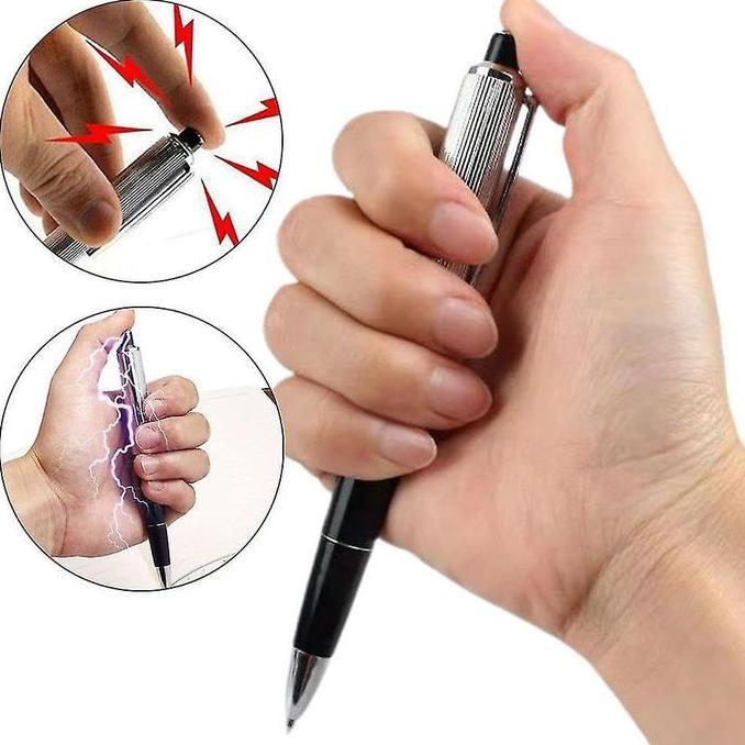 KLUDENG Shocking Pen Pulpen Setrum Mainan Prank Setrum Pena Palsu Listrik