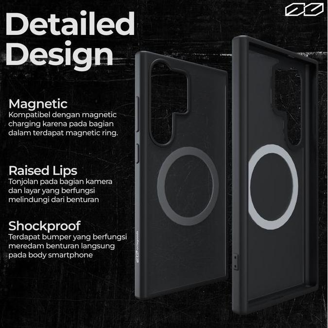 Case Samsung Galaxy S24 Ultra Plus Octagoods Hybrid V2 MagSafe Casing