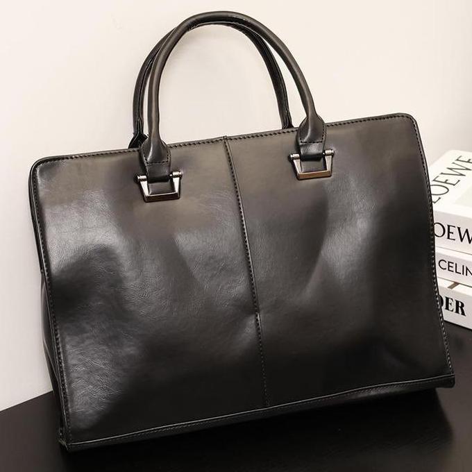 Leather Concept PETRAL Tas Selempang Kulit Pria Tas Kerja Kulit Cowok Tas Kerja Pria Hitam