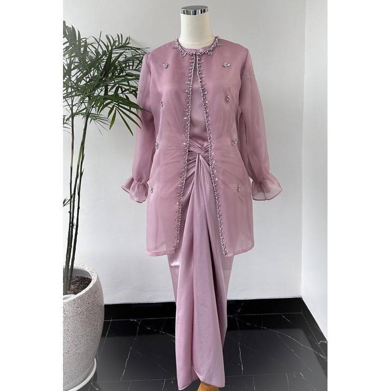 BRAND NEW ONE SET JEMMA ORGANZA TERMURAH READY JUMBO SETELAN KONDANGAN SERAGAM BRIDESMAID KEKINIAN G