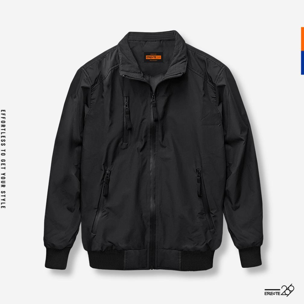 Ereste269 Jaket Parasut Pria Jaket Motor Pria Ghost Reborn Hitam