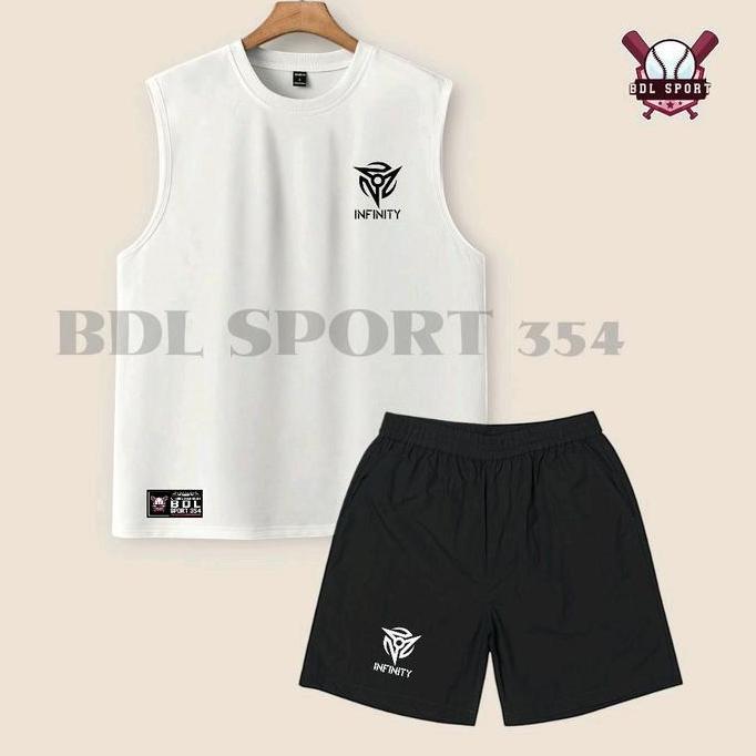 Setelan Jersey Singlet Olahraga Terbaru 2025 Sport Kaos Tanpa Lengan Sport Dewasa Unisex Pakaian Cel