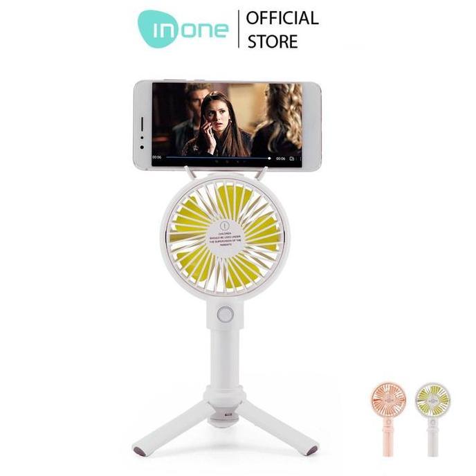 Inone Kipas Angin Mini Portable Rechargeable dengan Tripod Awet