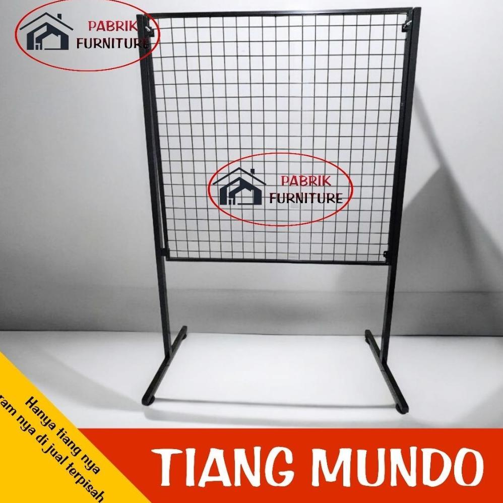 READY Tiang mundo Kaki Ram Besi Penyangga Ram Tiang Gantungan Display  Produk ( Hanya tiang )