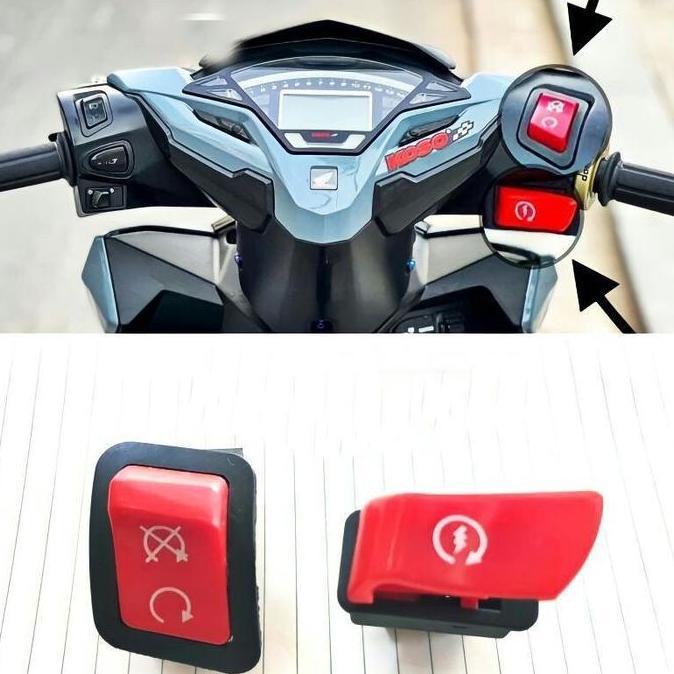Saklar Tombol Saklar Vietnam Stater Stop Engine Honda Matic Vario Motor Motorcycle