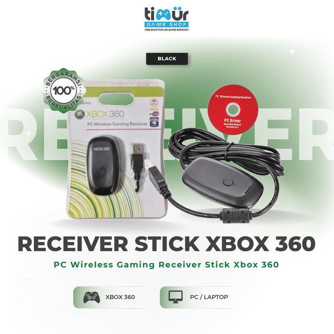 Receiver Stik Stick Xbox 360 Wireless Gaming Dongle PC Windows