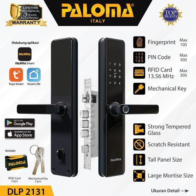Digital Lock Smart Home Dlp 2131 & Dlp 2136 Kunci Pintu Door Handle Terbaru 