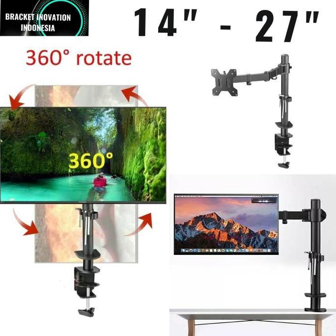 TERMURAH - BRACKET MONITOR BRAket monitor meja 17-27" Maksimal 32" monitor