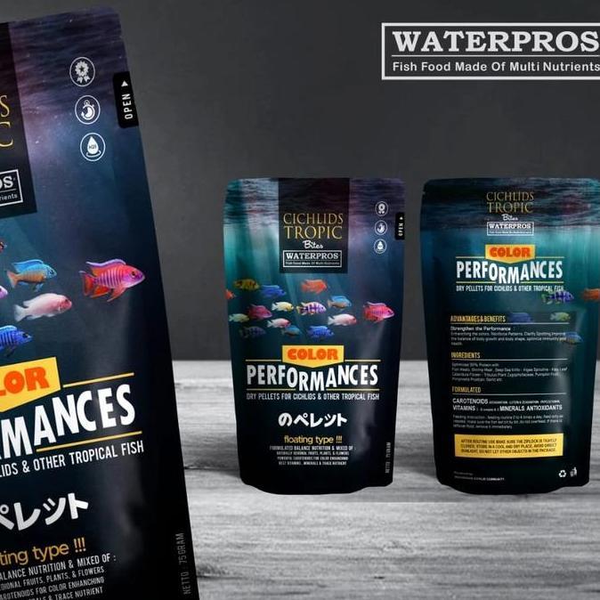 Altx- [Pakan Cichlid] Pelet Ikan Waterpros Pump Performance 185 Gram