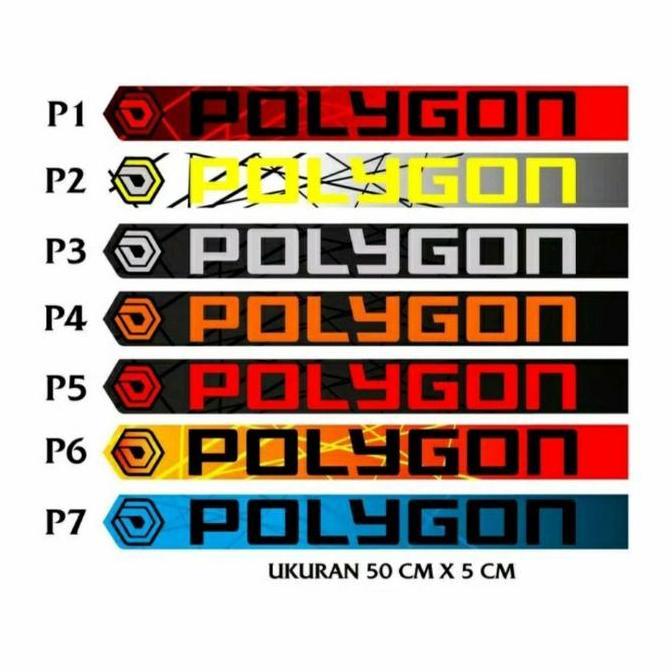 Promo Decal Downtube Polygon Sticker Polygon Decal Polygon Decal Sepeda Poly Cod