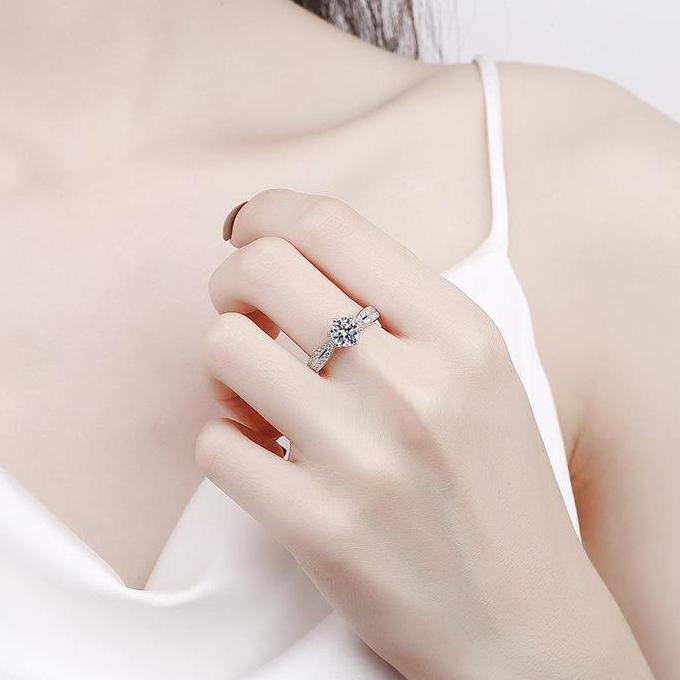 Warhan_pik - Cincin Wanita Elegan Gelang Perak Terbaru | Cincin Janji Tunangan Couple | Gaya Korea S