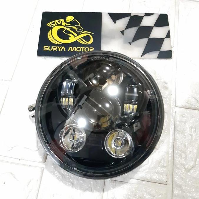 Lampu LED Daymaker Headlamp Depan Motor Custom Universal