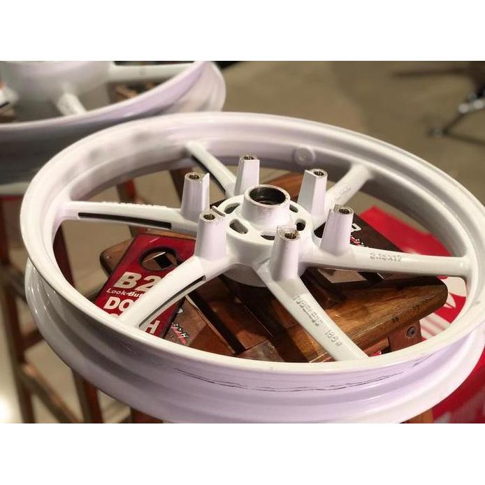 velg rims 17 rcb racingboy ninja rr r krr racing wheel Putih Glossy