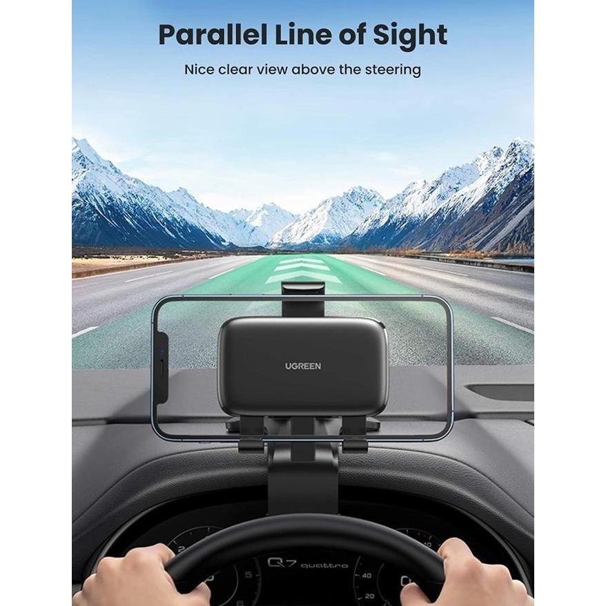 Promo Ugreen Car Mount Phone Holder Hp Mobil Dudukan Jepit Dashboard Iphone 7.2" 80902 Cod