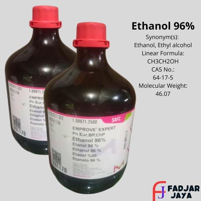 TERBARU - 1.00971 merck Etanol 96% Ethanol 96% proanalis repack 100ml