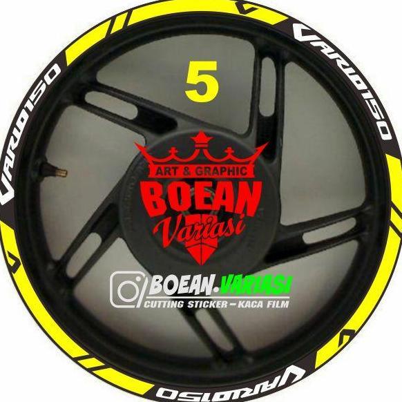 Cutting Sticker Lis velg vario 125 Vario 150