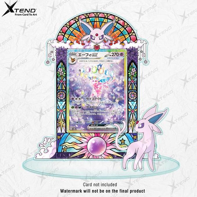 standee frame espeon terastal promo ex sar kartu pokemon tcg original