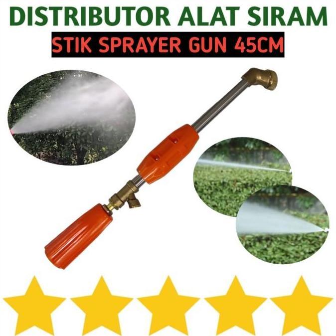STICK SPRAYER GUN 45CM BENGKOK STIK KUNINGAN NOZZLE SEMPROTAN AIR