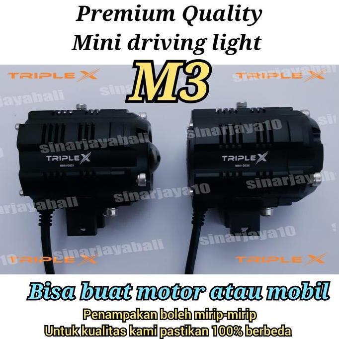 Led tembak mini kecil lampu sorot mobil motor triple x M3 m 3 tambahan