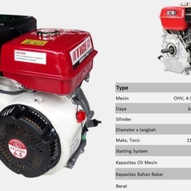 GX200 MESIN PENGERAK GASOLINE ENGINE MESIN BENSIN