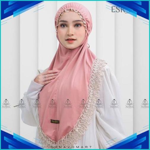 Hijab Instan Jersey /  Jilbab Instan Renda /  Hijab Plat Esk_R2