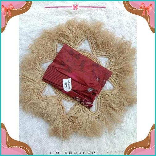 Hijab Bergo Pet  Jersey Printing Motif Bunga Premium