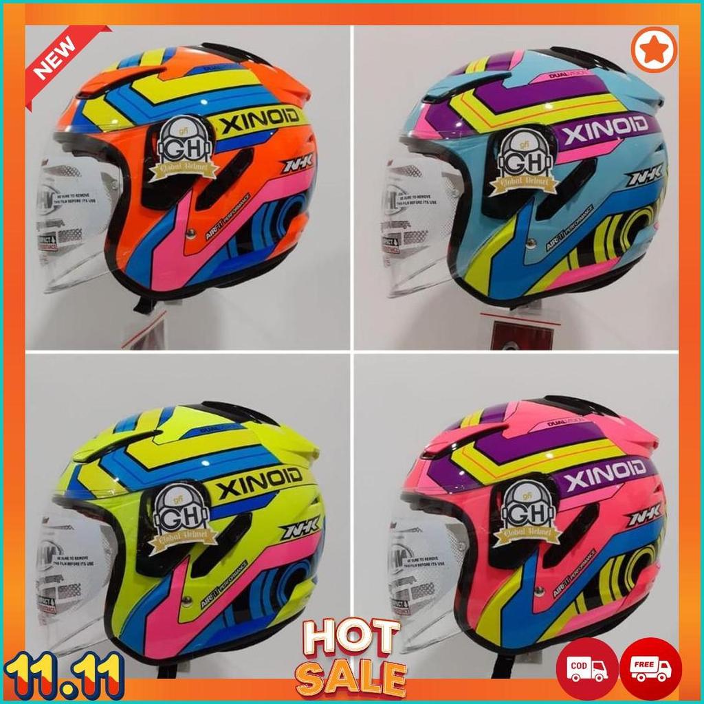 Helm Nhk R1 Xinoid Nhk R-1 Xinoid Double Visor Nhk Xinoid Nhk Helm [H2]