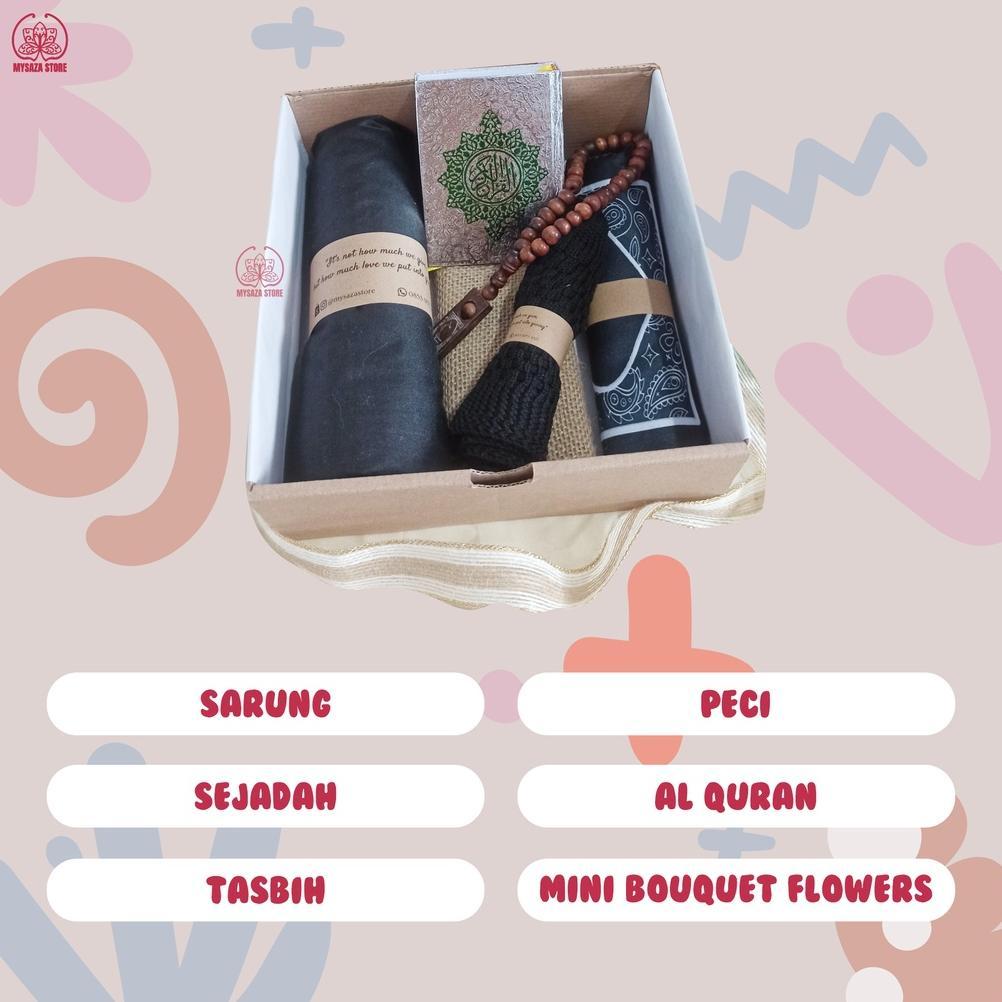 PROMO Gift Box Paket Kotak Kado Hampers Hadiah Ultah Perlengkapan Set Alat Sholat Ibadah untuk Laki 