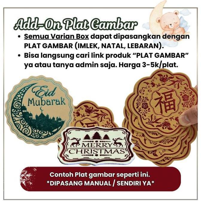 Picnpic- Hard Box Standar 22118 Cm | Kotak Kue Motif & Bingkisan | Box Lapis Legit Mini