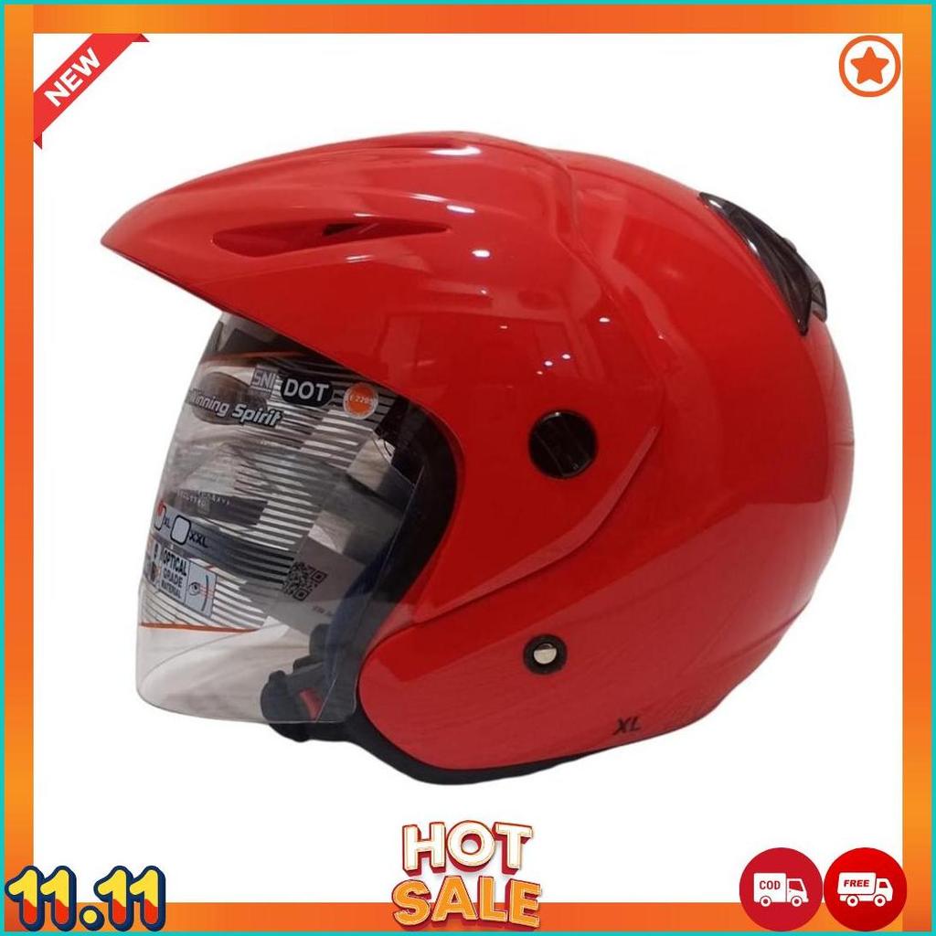 Helm Ink Cx 22 Fire Red Original Helm Ink Cx22 Fire Red Helm Ink Topi Asli Ori Garansi Sni [H2]