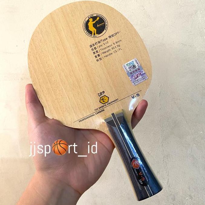 TERMURAH - Kayu Pingpong 729 V-5 Carbon Blade Pingpong 729 V5 FL