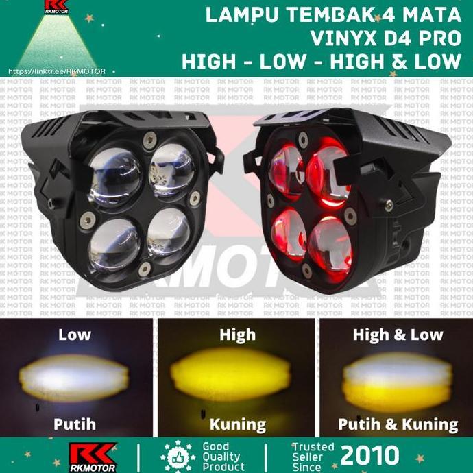 Lampu Tembak Led Vinyx Laser Gun D4 Pro Demon Devil Eye Garansi