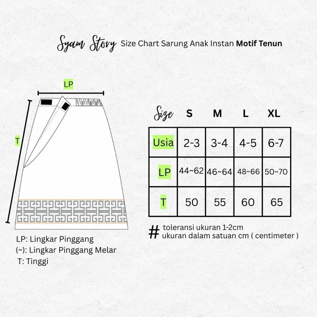 TERMURAH Sarung Anak Instan Sarung Praktis Sunat Sarung Instan Motif Naga Berkualitas Variasi Benang