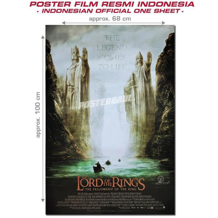 Poster Film THE LORD OF THE RINGS : part 1 - original Indonesian 1sh.