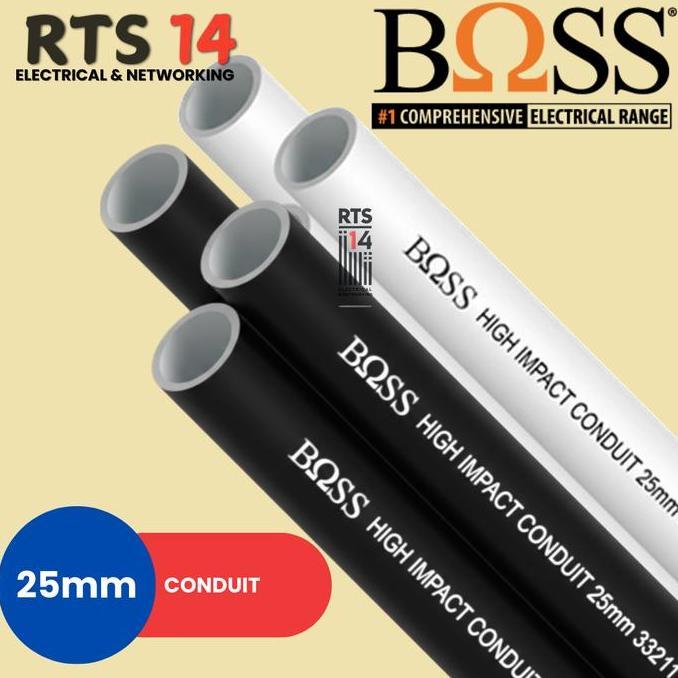 Ready stock Pipa Conduit BOSS 25mm Putih / Pipa Listrik Boss 25 mm