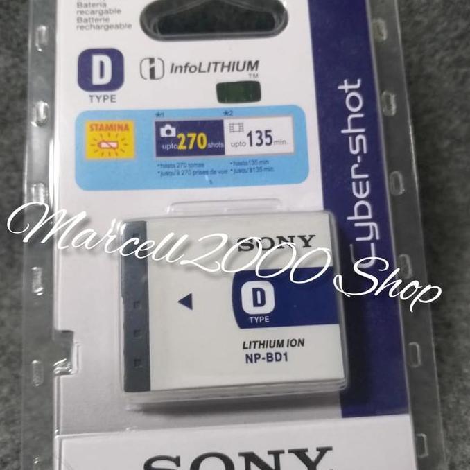 Baterai Sony NP-BD1(for Cybershot T70/T2/T300/T200/TX1)
