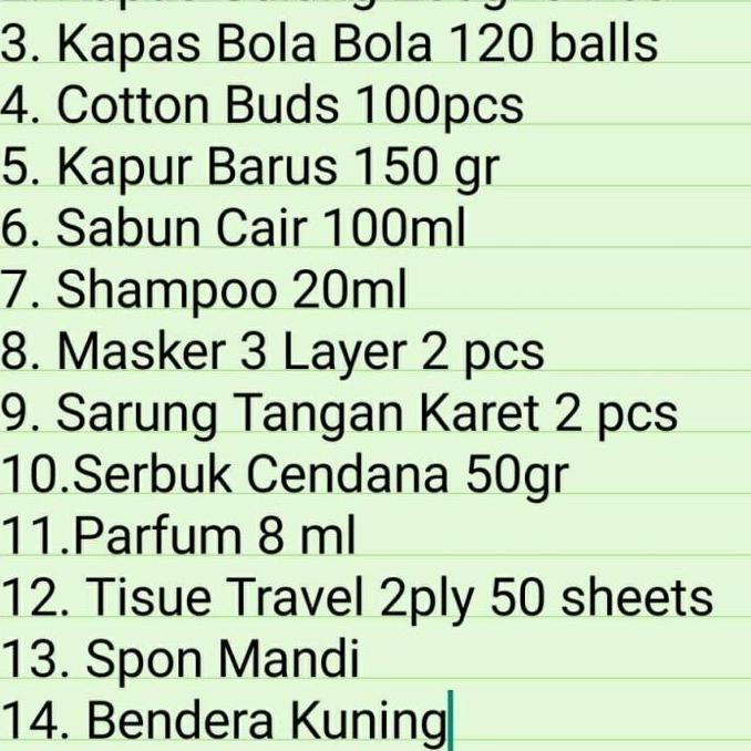 Set Lengkap Pengurusan Jenazah |Kain Kafan Premium | Perempuan