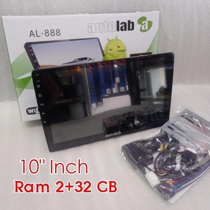Head Unit TV Andoid Autolab 10 Inch New Ram 2+32GB OS12 IPS Universal/TV/Android Mobil