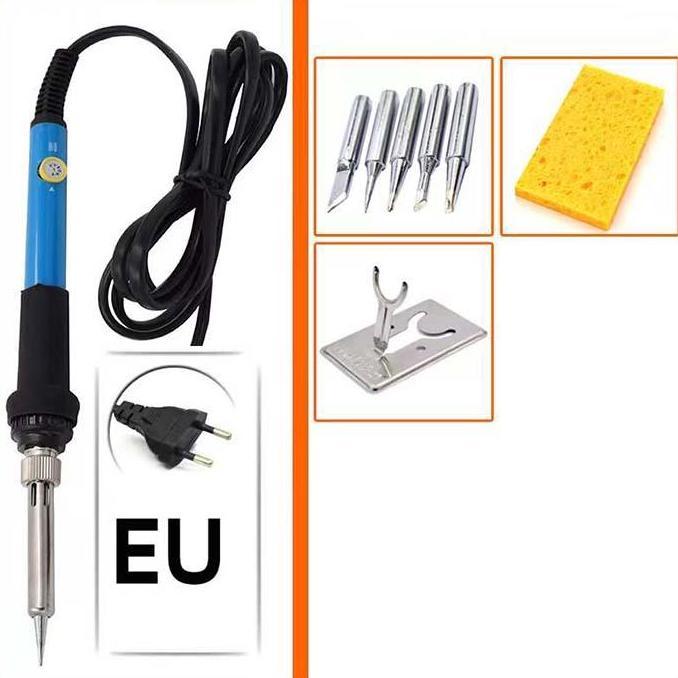 Solder Listrik Iron Adjustable Temperature 60W Alat Las Solder Listrik