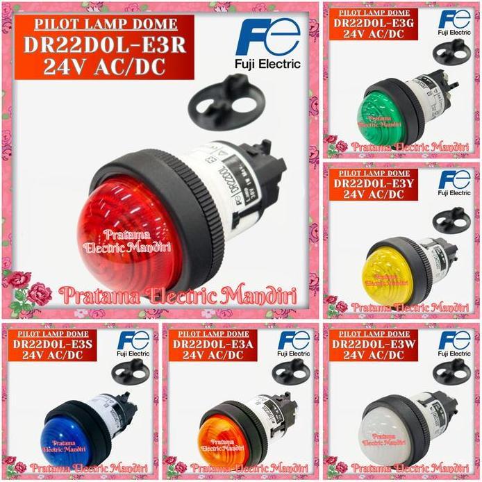 Ready stock FUJI Pilot Lamp DR22DOL-E3R DR22DOL-E3Y DR22DOL-E3G DR22DOL-E3W