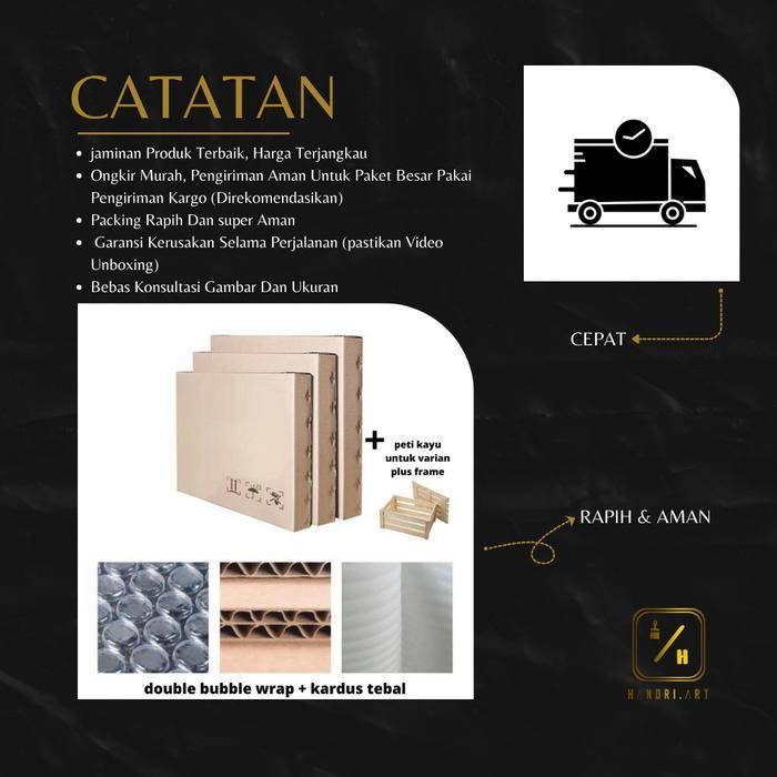 Lukisan Bunga Tulip Pink Realis Hiasan Dinding