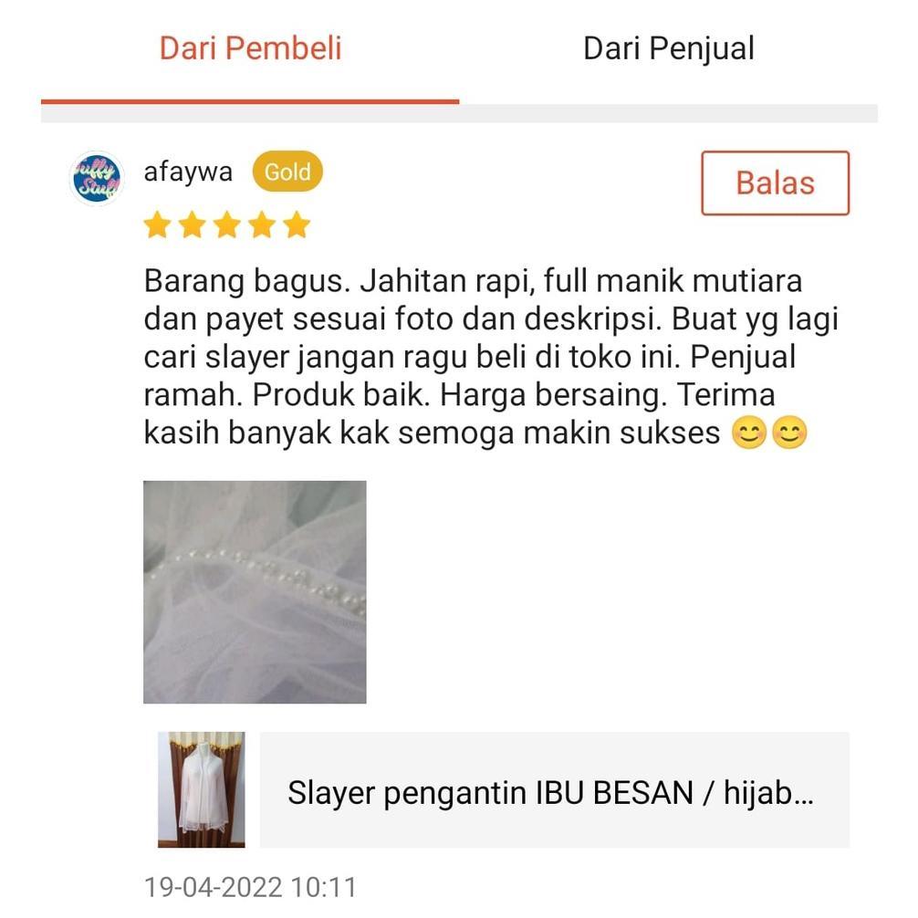 Harga Hemat Slayer pengantin IBU BESAN / hijab pengantin / veil pengantin / veil pengantin hijab / s