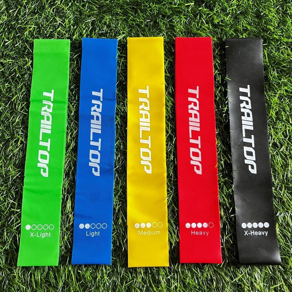murah resistance bands 5 levels gym set | trailtop yoga stretch loops band paha kaki latihan