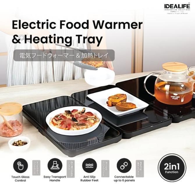 IDEALIFE Penghangat Makanan &Baki Pemanas Listrik Pemanas Makanan 116C