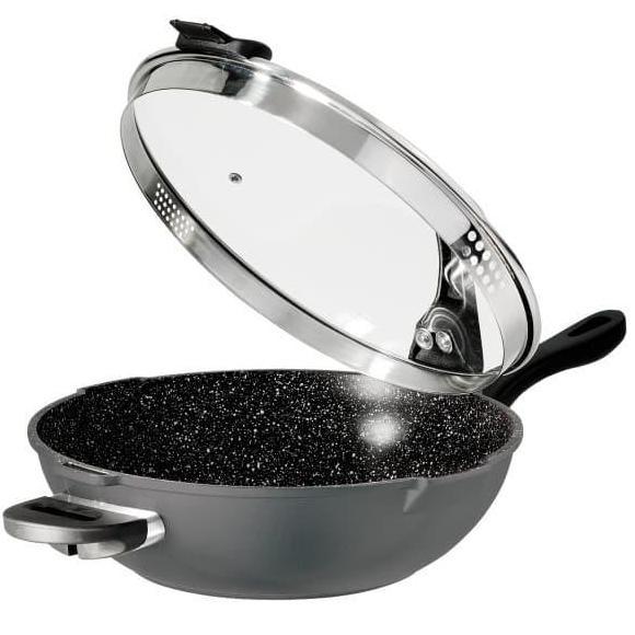 STONELINE FUTURE WOK32CM + LID (PFOA&PTFE FREE)