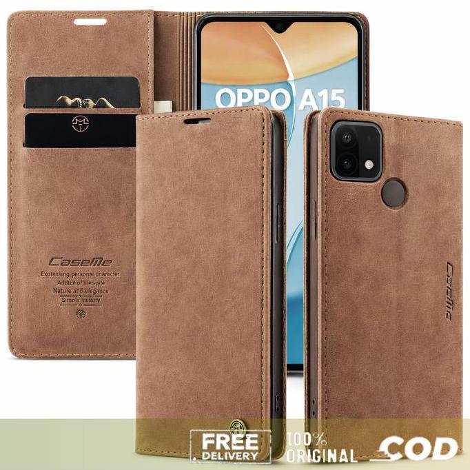 SHIOZENG Wallet Case untuk Oppo A15 A15S A5S A7 A96 5G F11 Pro Casing Hp Caseme Original Telepon den