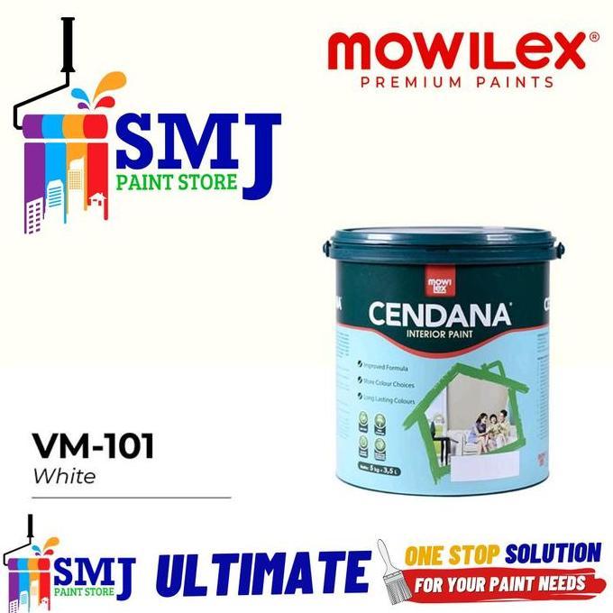 (HM) Cat Tembok Interior MOWILEX CENDANA 101 Putih 5kg