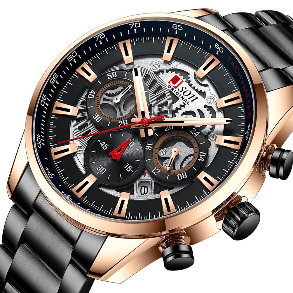 Jam Tangan Pria Dewasa Anti Air Original 2022 Json Original Asli 100% Antik Kualitas Terbaik Sporty 