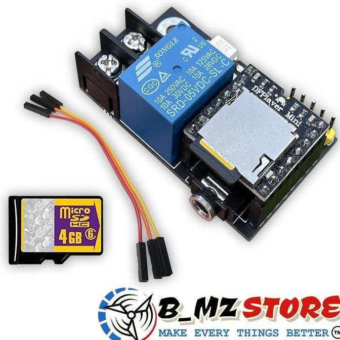 MODUL MP3 PLUS RELAY ON/OFF JWS DAN BEL SEKOLAH ORIGINAL DAN TERPERCAYA